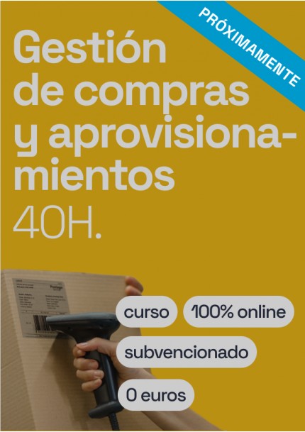 2. Imagen del curso Gestión de compras y aprovisionamientos