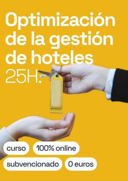 2. Imagen del curso Optimización de la gestión de hoteles