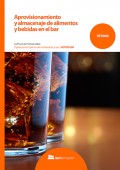 Aprovisionamiento y almacenaje de alimentos y bebidas en el bar